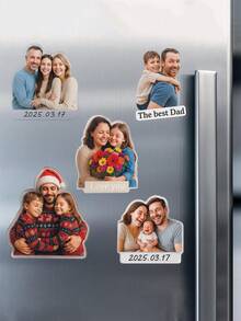 1 قطعة مغناطيس ثلاجة شخصي مخصص بصور، هدايا صور عائلية شخصية، مغناطيسات ثلاجة مع صور، مغناطيسات ثلاجة مخصصة، مغناطيسات ثلاجة بصور كلاب وقطط مميزة، مغناطيسات ثلاجة أكريليك بأشكال غير متماثلة، ديكورات منزلية دافئة وجميلة وخاصة، هدايا شخصية، هدايا عيد الزواج، هدايا خاصة، هدايا المناسبات، ديكور عيد الميلاد، لتدشين المنزل - متعدد الألوان - مشاهدة 8