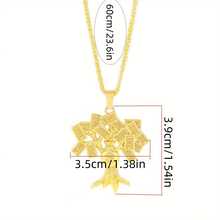 1 Men's Fashion Personalised Necklaces Punk Hip-Hop Style Money Tree Fortune Tree Coin Pendant Necklaces For Men And Womenold School Rock Handsome Pendant Twist Necklaces Daily Music Festival Celebrating Festivalscreative New Wave Delicate Accessoriesromantic - 發財樹項鍊 - 查看 4