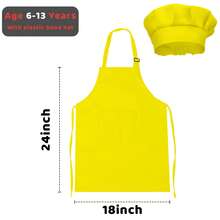 Children's Apron And Chef Hat Set, Boys & Girls Apron With 2 Pockets, Adjustable, Kids Painting Apron, Suitable For Cooking, Classroom, Baking, Painting, Crafts, Grilling, DIY, Party, Ages 6-13 - Multicolor - View 22