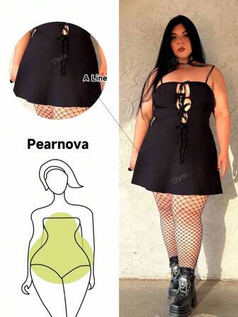 Truni Vestido mini de mujer talla grande con lazo decorativo negro sólido en la parte delantera y abertura, vestido de fiesta, vestido para uso diario, vestido mini de cumpleaños, vestido con lazo, vestido de Pascua para mujer, conjunto de graduación, atuendo de club sexy para mujer, atuendo de primavera para mujer, ropa de verano, atuendo para noche de fiesta, atuendo de cumpleaños para mujer, atuendo de boda, atuendo de vacaciones para mujer, atuendo de concierto