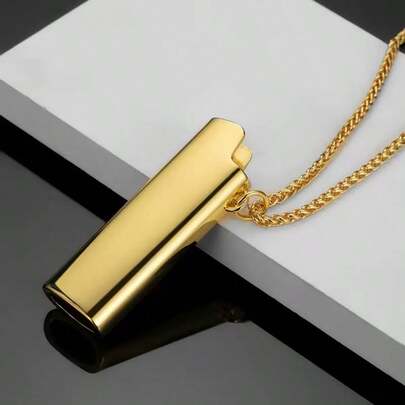 1pc Luxury J3 Lighter Case, European And American Hip-Hop Style Brand Unisex Long Accessory, Suitable For BIC J3 Full Size Lighter - Fashion Durable Explosion-Proof Metal Lighter Case, Windproof Minimalist Vintage Durable