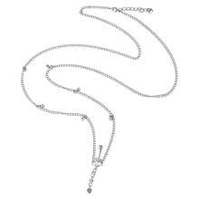 CIZME 1pc Funky Stainless Steel Cubic Zirconia Belly Button For Women For Daily Decoration, Rings With Waist Chain 14G Faceted Cubic Zirconia Belly Ring Navel Piercing Jewelry For Women Body Chain Dangling Belly Navel Rings - Waist Chain Belly Button Stud - View 5