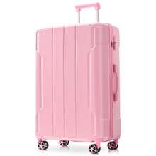 MERAX Luggage Sets 3 Piece, Hard Shell ABS Lightweight Durable Suitcases With Double Spinner Wheels 20/24/28 Inch (Pink) - 粉紅色的 - 查看 8