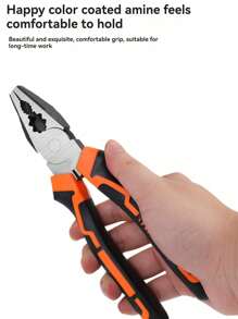 1pc 8 Inch Carbon Steel Wire Cutter - Multipurpose Wire Cutter, Electrician Wire Cutter Pliers For Electricians Craftsmen Mechanical Maintenance, Garden Shears