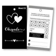 Clothing Cards With Customer Thank You Phrases Tags 200 Units Promotion - 13 - View 1