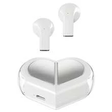 New Arrival 5.3 Shell Rotating K520 Heart Shape Bluetooth Headset, Cute Small Stereo Low Power Consumption Couple Holiday Gift - Multicolor - View 10