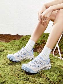 CAMEL CROWN Women's Outdoor Hiking Sports Shoes Breathable Mesh Lightweight Cute Chuncy Shoes For Casual Daily - /light Blue - View 1