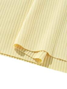 Men's Summer Casual Solid Color Round Neck Short Sleeve T-Shirt - 杏色 - 查看 5