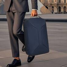 Men's Handbag, Business Minimalist Computer Backpack, Travel Daily Backpack Advanced Feeling With Lock Black, Blue, Gray - Multicolor - View 2