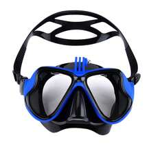JoyMaySun Máscara Subacuática Profesional Cámara Máscara de Buceo Gafas de Natación Snorkel Buceo Soporte de Cámara Para GoPro - Negro - Ver 7