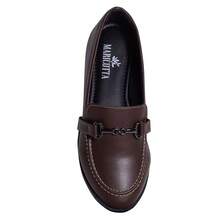 Mocassim Feminino Cafe Sola Tratorada Baixa Clássico Atemporal Casual Loafer Sapatilha Maricotta - Café - Visão 6