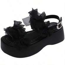 Sandalias de plataforma y cuña para mujer