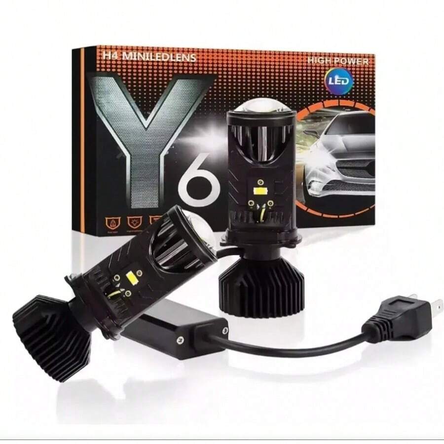 Kit de faros LED H4, con bombillas de proyector CSP 6000K, compatible con CAN bus. Accesorios para automóviles / Accesorios para motocicletas
