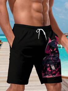 3D Print Men's Shorts, Fashionable Casual Appearance, Luxurious Feel, Drawstring Waistband, Perfect Choice For Summer Outings - Multicolor - View 4