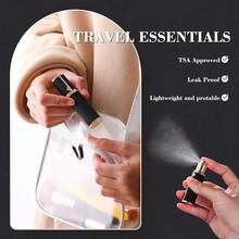 Travel Refillable Perfume Bottle, Leak-Proof 5ml Atomizer, Portable Luxurious Pocket Perfume Dispenser Pump Transfer Tool For Women Men Travel Accessories. - 黑色 - 查看 6