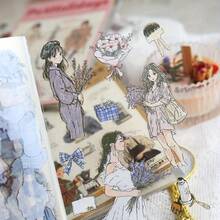 20 folhas de adesivos PET pré-cortados para decoração de livros, adesivos transparentes para scrapbooking, diário, colagem, decoração, álbum, diário, adesivos para material escolar, volta às aulas