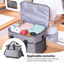 Tragbare isolierte Lunch-Tasche, auslaufsicher, weicher Kühler, Kühltasche für Lunchbox, Milch, Obst, Snacks