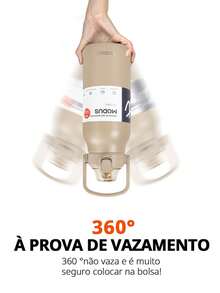 1700ml Stainless Steel Travel  Bottle With Vacuum Insulation White For Coffee Water With Handle Camping And Trail MODUS - Màu be - Xem 7