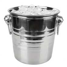1pc 5L Stainless Steel Ice Bucket, Bar/KTV/Camping Champagne Bucket, Beer/Wine/Beverage Cooler, Creative Ice Bucket, Perfect For Bar, Party, Kitchen, Gatherings, Ice Storage - Multicolor - View 8