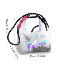 Transparent Waterproof Fashion Backpack Organizer Bag, Luggage Packing Cubes For Clothes, Swimwear, Cosmetics, With Strap, Large Capacity For Outdoor Travel And Toiletries, Waterproof Clear Backpack, Casual Style For Outdoor Sports Or Travel Convenience, School Backpack