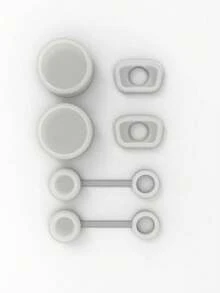 3 件套防溢塞套装，适用于 2.0 40 盎司 30 盎司杯子，配件包括吸管盖、固定防漏塞和盖子防溢塞，透明学校用品，返校，适用于 8-10 毫米杯子配件 - 彩色 - 查看 16