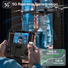 TD31 GPS Drone With 4K UHD Camera, Brushless Motor, Foldable RC Quadcopter With 5G FPV, Follow Me, Auto Return, GPS Drone For Beginners & Adults, Great Gift For Travel/Vacation - Đen-4K & GPS - Xem 5