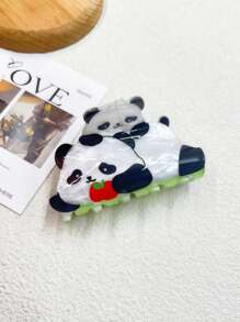 Agrafe de păr 1 buc agrafă de păr drăguță cu tematică acrilică cu animale, accesoriu de păr cu panda/gheare, potrivită pentru toate anotimpurile, accesorii de păr cadou agrafe elegante cu gheare, lucruri școlare, facultate