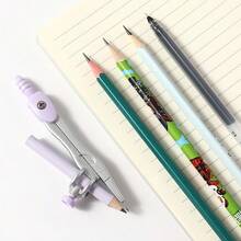 1 Set Compass Tool Kit - Includes Ruler, Pencil Sharpener, Pencil, Etc. - A Set Of Math Drawing Compass Tools Suitable For Students, Applicable For School Learning And Exam Preparation. Random Delivery. Back To School Season, School Supplies, Back To School - one-size - View 6