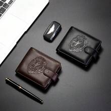 Men's Short Zipper Wallet New Style Coin Purse For Men Wallet Mini Wallet Purse Wallet Men Wallet Leather Small Wallet - Black - View 4