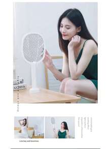 USB Rechargeable Electric Fly Swatter - Durable, Powerful Mosquito And Fly Killer For Home, Office, And Dorm Use, With Efficient Mosquito Control, ABS Material, Low Voltage Operation,500mAh