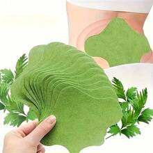 10pcs/Pack Warm Herbal Patches, Neck Patches, Containing Wormwood Extract, Suitable For Knee, Back, Neck, Shoulder - Green - View 6
