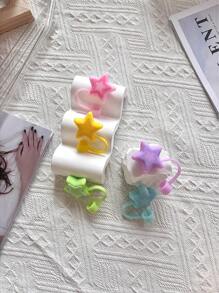 Compatible con accesorios de la Cup (2 piezas de tapas para sorbetes)(2 piezas de tapas para sorbetes + 1 pieza de cubierta protectora inferior PARA 40OZ) para la tapa del sorbete de la taza, simple, conveniente, tapa de sorbete reutilizable de silicona para uso diario, cubierta antipolvo y antisalpicaduras para sorbete, accesorios portátiles y fáciles de limpiar para taza de aislamiento, cubierta de sorbete con diseño de flor de dibujos animados, rosa, azul, morado, amarillo, verde - Multicolor - Ver 3