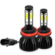 2pcs ROADSUN Car LED Headlight Bulbs H7 H4 H11 H13 9005/HB3 9006/HB4 9007 200W High/Low Beam 12V Universal For Vehicles, Batteries Not Included - 黑色 - 查看 12
