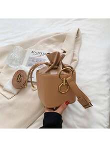 女士时尚背包 - 卡其色 - 查看 12