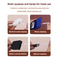 10pcs Bathroom Shower Head Cleaning Brush Washing Anti-Clogging Small Brush Pore Gap Cleaning Brush Keyboard Mobile Phone Hole Pore Gap Washing Tools - White - View 6