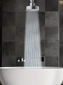 2 pezzi/set Soffione doccia rotondo montato a parete ad alta pressione, soffione doccia ad alta pressione con ugelli in silicone, soffione doccia in plastica durevole con supporto a parete regolabile, design a risparmio idrico e anti-schizzi, stile minimalista moderno, adatto per bagni di casa e hotel, bagni moderni, bagni alla moda e bagni di camper, accessori da bagno moderni montati a parete, regalo ideale per famiglia e amici - Multicolore - Visualizzare 12