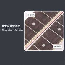 吉他抛光研磨块，金属部件除锈工具，用于电吉他/贝斯乐器的维护和保养