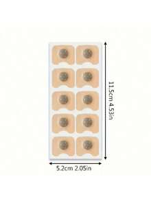 100/30pcs Magnetic Nose Strips, Oil-Free, Friendly Light Beige,Boost Oxygen Intake, Sweat-Resistant, For Expanding Nose And Increasing Oxygen Flow - Square - View 2