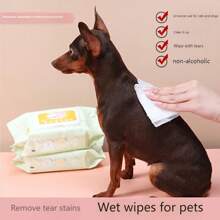 240pcs Pet-Specific Wet Wipes, Cat And Dog No-Wash Towels, Tear Stain Cleaning, Body Area, Cleaning Wipes, Pet Cleaning Supplies, Suitable For Daily Use And Travel