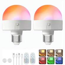 1 件/2 件带亚麻灯罩壁灯，E26/E27 底座，铝材质黑色/金色，无线易安装现代灯，适用于卧室浴室客厅走廊入口（灯不含光源）