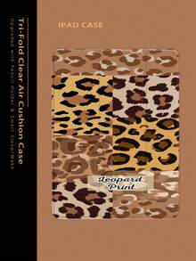 Classic Leopard Print IPad Case, Tri-Fold With Pencil Holder, Auto Sleep & Lightweight, Affordable Gift, Fit For IPad Mini 4/5 (7.9") / PRO/Air 3 (10.5") - Brown - View 1