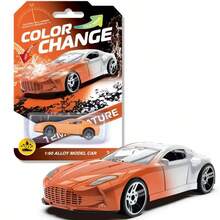 1pc New Gradient Color Changing Alloy Car Model, Temperature Sensitive Color Changing Alloy Car Model, Must-Have For Car Enthusiasts And Collectors, Bedroom Decor, Gift For Boyfriend, Friends, Holiday - Multicolor - View 6