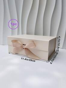 Foldable Thick Cardboard Gift Box, Rectangular, Magnetic Lid, With Ribbon, Suitable For Groomsmen Proposal, Wedding, Christmas, Halloween, Birthday Gift Packaging - Multicolor - View 31