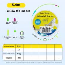 Esca Pronta Kikuiwa Con Coda Gialla, Assemblata Con Pesce Gatto Dalla Coda Rossa E Gialla, Lenza - Foto 2