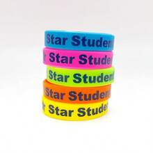 hoojojo 5pcs/Set Gelang Warna-warni, Gelang Penghargaan Siswa, Penghargaan Siswa Berprestasi, Perlengkapan Kembali ke Sekolah - MultiWarna - View 7