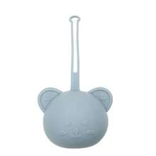 便携式硅胶奶嘴收纳盒，泰迪熊设计奶嘴容器带挂带，婴儿奶嘴架 - 彩色 - 查看 13