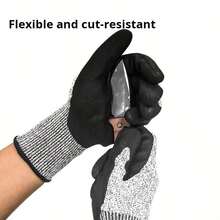 1 Pair - Specialized Anti-Slip And Warm Five-Finger Design Nylon Rubber Water Sports Gloves For Sea-Watching, Diving, Snorkeling, And Surfing - Suitable For Both Men And Women, Warm, Anti-Slip, Flexible Gloves, Suitable For Spearfishing, Swimming, Rafting, Kayaking, Paddling, Water Skiing, And Diving. - L - View 2
