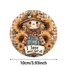 1 Set /4 Pieces /6 Pieces: Scarecrow Pattern Diatom Mud Coasters, Flower Coffee Coasters, Multi-Occasion Decoration For Home And Restaurant, Daily Gifts, Table Decoration, Daily Decoration, Theme Party Decoration - Multicolor - View 4