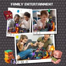78-200pcs Magnetic Building Blocks Game-Based Build Magwonder Cave World With Magnet Construction Toys STEM Sensory Gift For Boys Girls Birthday - Multicolor - View 3