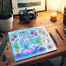 كتاب تلوين [أنيق وإيجابي] من 30 صفحة، كتاب تلوين ملهم ذو موضوعات إيجابية، أنماط أنيقة وأقوال إيجابية، مناسب للطلاب والبالغين، هدايا عيد الميلاد والكريسماس، كتاب تلوين للبالغين والمراهقين